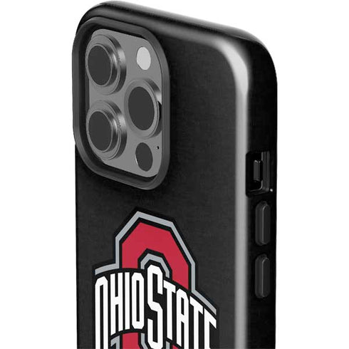 Ohio State University OSU Buckeyes Black iPhone 15 Pro Impact Case