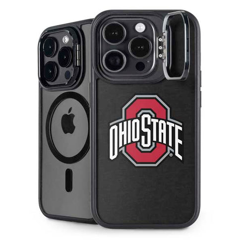 Ohio State University OSU Buckeyes Black iPhone 16 Pro Kickstand Case