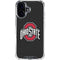 Ohio State University OSU Buckeyes Black iPhone 16 Clear Case