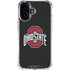 Ohio State University OSU Buckeyes Black iPhone 16 Clear Case