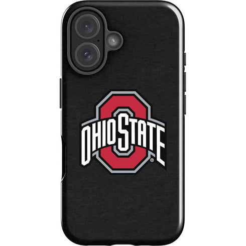 Ohio State University OSU Buckeyes Black iPhone 16 Impact Case