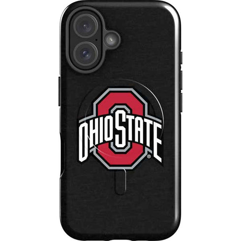 Ohio State University OSU Buckeyes Black iPhone 16 Magsafe Impact Case