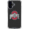 Ohio State University OSU Buckeyes Black iPhone 16 Plus Clear Case