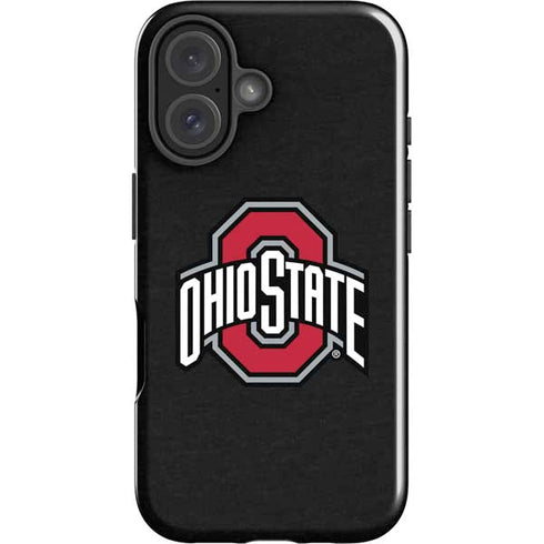Ohio State University OSU Buckeyes Black iPhone 16 Plus Impact Case