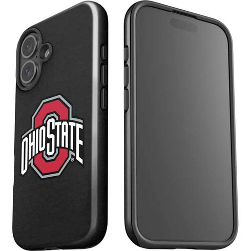 Ohio State University OSU Buckeyes Black iPhone 16 Plus Impact Case
