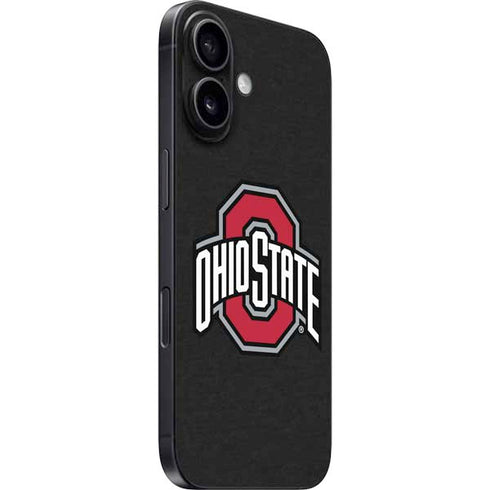 Ohio State University OSU Buckeyes Black iPhone 16 Plus Skin