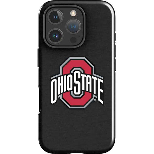 Ohio State University OSU Buckeyes Black iPhone 16 Pro Impact Case