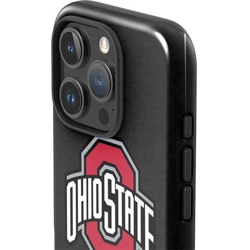 Ohio State University OSU Buckeyes Black iPhone 16 Pro Impact Case