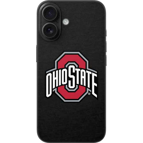 Ohio State University OSU Buckeyes Black iPhone 16 Skin
