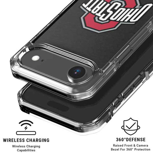Ohio State University OSU Buckeyes Black iPhone 17 Air Clear Case