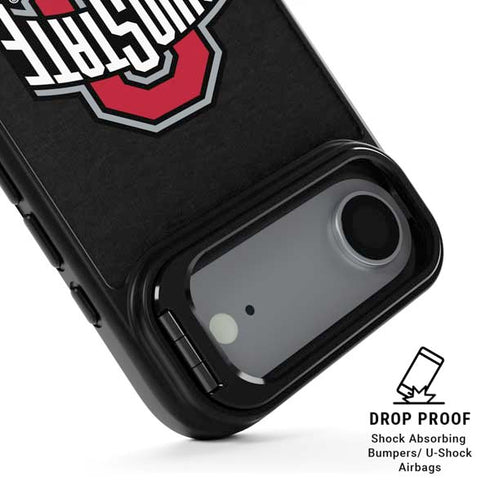 Ohio State University OSU Buckeyes Black iPhone 17 Air Kickstand Case