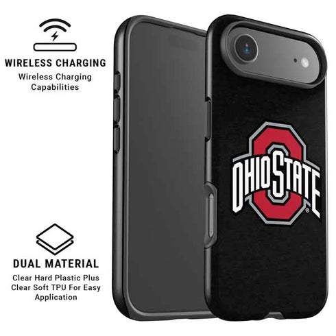Ohio State University OSU Buckeyes Black iPhone 17 Air Magsafe Impact Case