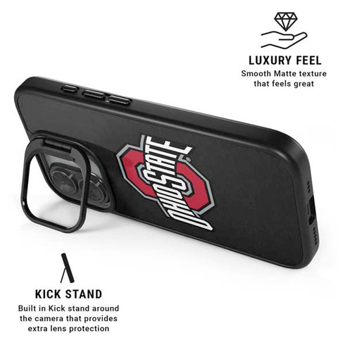 Ohio State University OSU Buckeyes Black iPhone 17 Kickstand Case