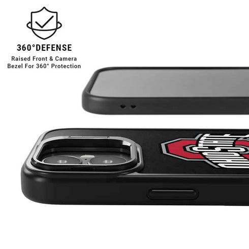 Ohio State University OSU Buckeyes Black iPhone 17 Kickstand Case
