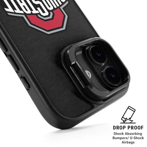Ohio State University OSU Buckeyes Black iPhone 17 Kickstand Case