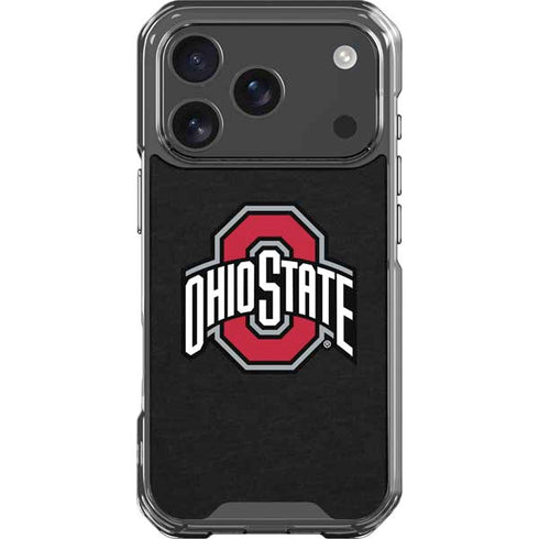 Ohio State University OSU Buckeyes Black iPhone 17 Pro Clear Case