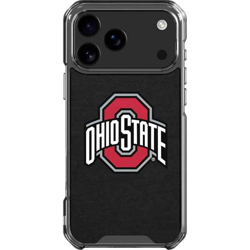 Ohio State University OSU Buckeyes Black iPhone 17 Pro Max Clear Case