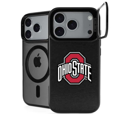 Ohio State University OSU Buckeyes Black iPhone 17 Pro Max Kickstand Case
