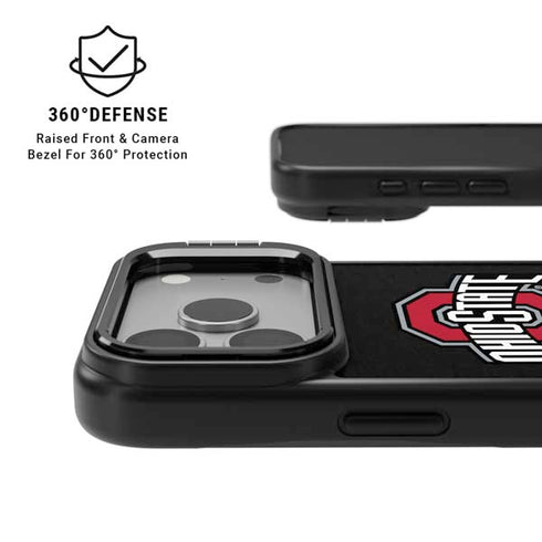 Ohio State University OSU Buckeyes Black iPhone 17 Pro Max Kickstand Case