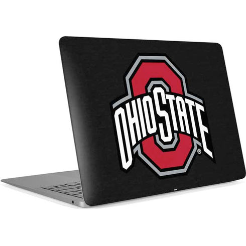 Ohio State University OSU Buckeyes Black Apple MacBook Air Skin