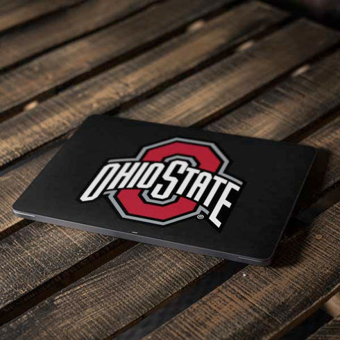 Ohio State University OSU Buckeyes Black Apple MacBook Air Skin
