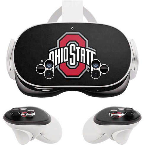 Ohio State University OSU Buckeyes Black Meta Quest 3S Skin