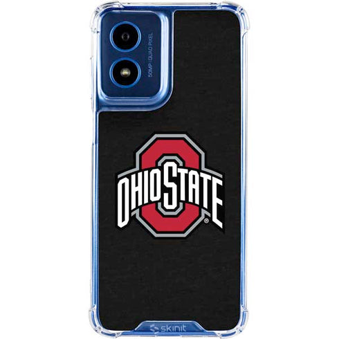 Ohio State University OSU Buckeyes Black Moto G 5G (2024) Clear Case