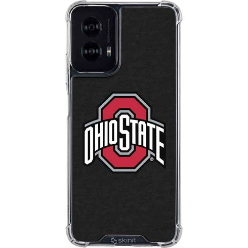 Ohio State University OSU Buckeyes Black Moto G Power 5G (2024) Clear Case