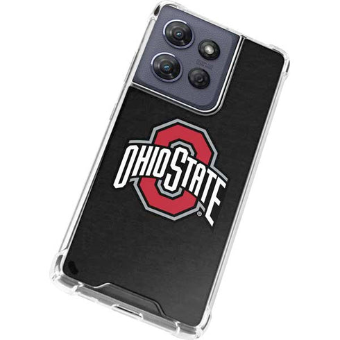 Ohio State University OSU Buckeyes Black Moto G Stylus 5G (2025) Clear Case
