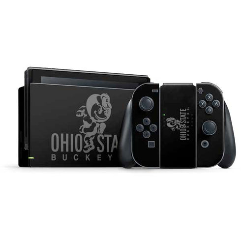 Ohio State University OSU Buckeyes Black Nintendo Skins