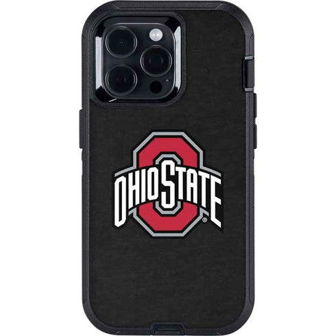 Ohio State University OSU Buckeyes Black Otterbox Defender iPhone Skin