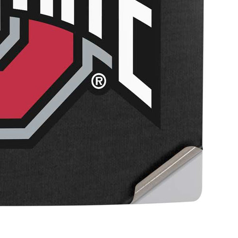 Ohio State University OSU Buckeyes Black PS5 Pro Disk Console Skin