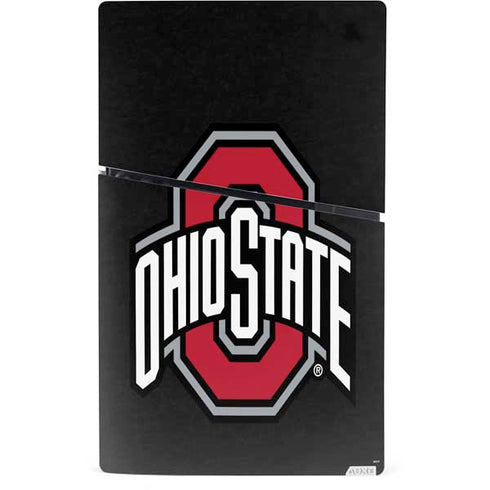 Ohio State University OSU Buckeyes Black PS5 Slim Digital Edition Console Skin
