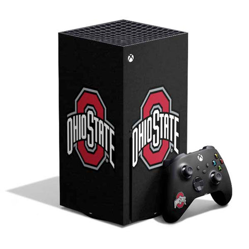 Ohio State University OSU Buckeyes Black Xbox Series X Bundle Skin