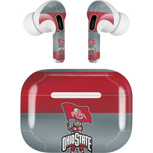 Ohio State University OSU Buckeyes Flag AirPods Pro 2nd Gen Skin