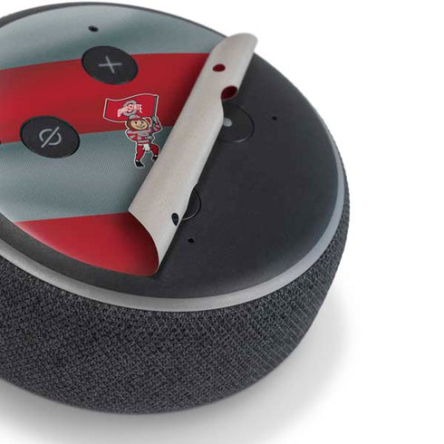 Ohio State University OSU Buckeyes Flag Amazon Echo Dot Skin