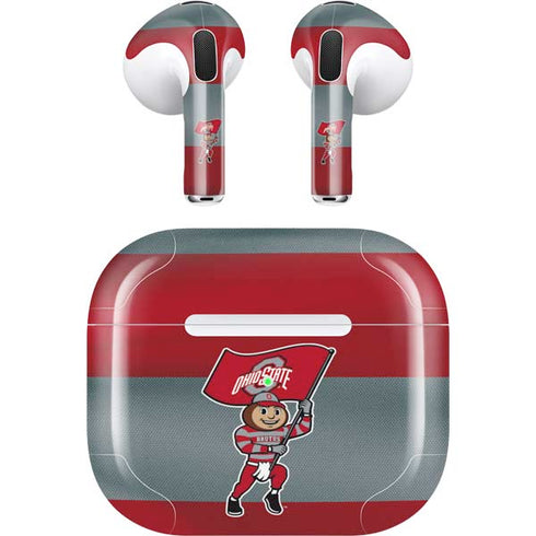 Ohio State University OSU Buckeyes Flag Apple AirPods (3rd Gen 2021) Skin