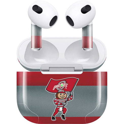 Ohio State University OSU Buckeyes Flag Apple AirPods (3rd Gen 2021) Skin