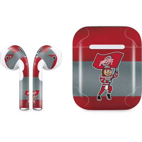 Ohio State University OSU Buckeyes Flag Apple AirPods Skin