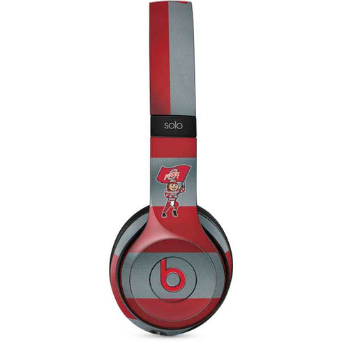 Ohio State University OSU Buckeyes Flag Beats Solo 2 Wireless Skin