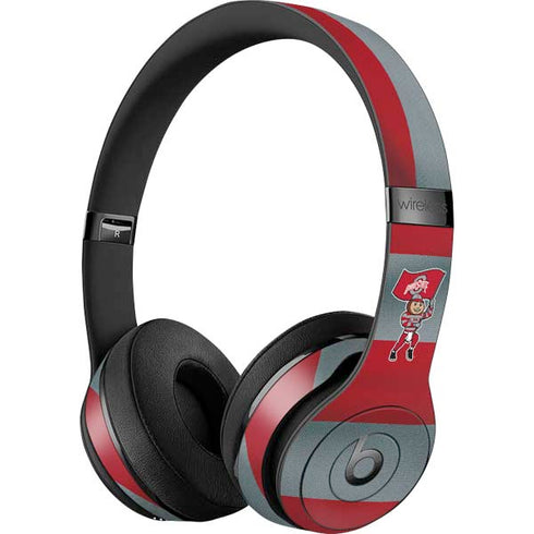 Ohio State University OSU Buckeyes Flag Beats Solo 3 Wireless Skin