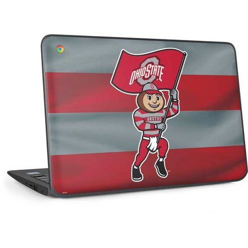 Ohio State University OSU Buckeyes Flag HP Chromebook Skin