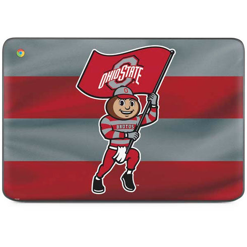 Ohio State University OSU Buckeyes Flag HP Chromebook Skin