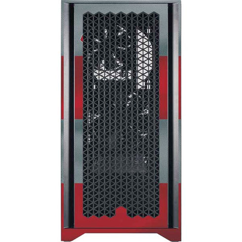 Ohio State University OSU Buckeyes Flag Corsair 4000D Tempered Glass Mid-Tower ATX Case Skin