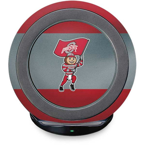 Ohio State University OSU Buckeyes Flag Fast Charge Wireless Charging Stand Skin