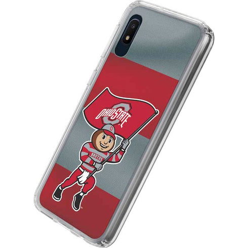 Ohio State University OSU Buckeyes Flag Galaxy A10e Clear Case