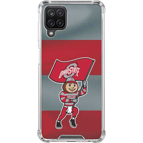 Ohio State University OSU Buckeyes Flag Galaxy A12 Clear Case