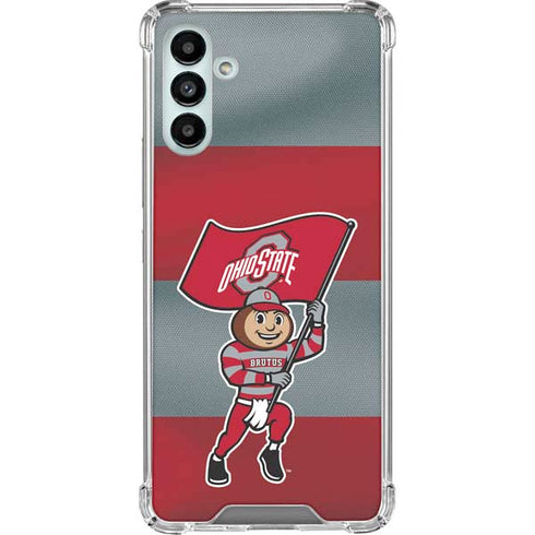 Ohio State University OSU Buckeyes Flag Galaxy A13 5G Clear Case