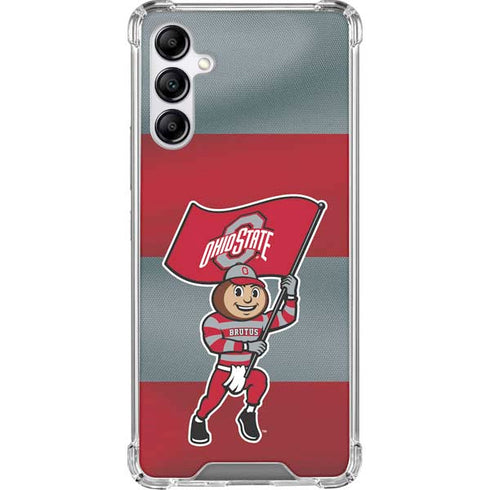 Ohio State University OSU Buckeyes Flag Galaxy A14 5G Clear Case