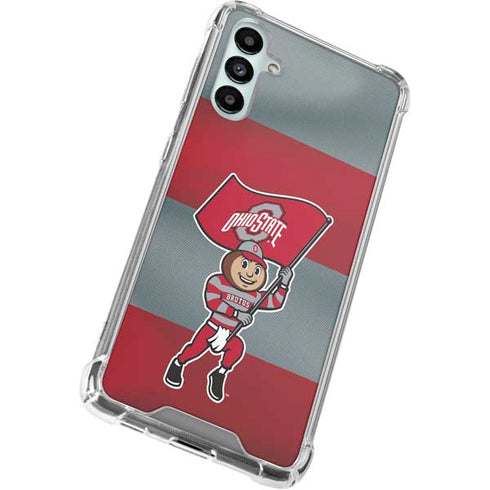 Ohio State University OSU Buckeyes Flag Galaxy A14 5G Clear Case